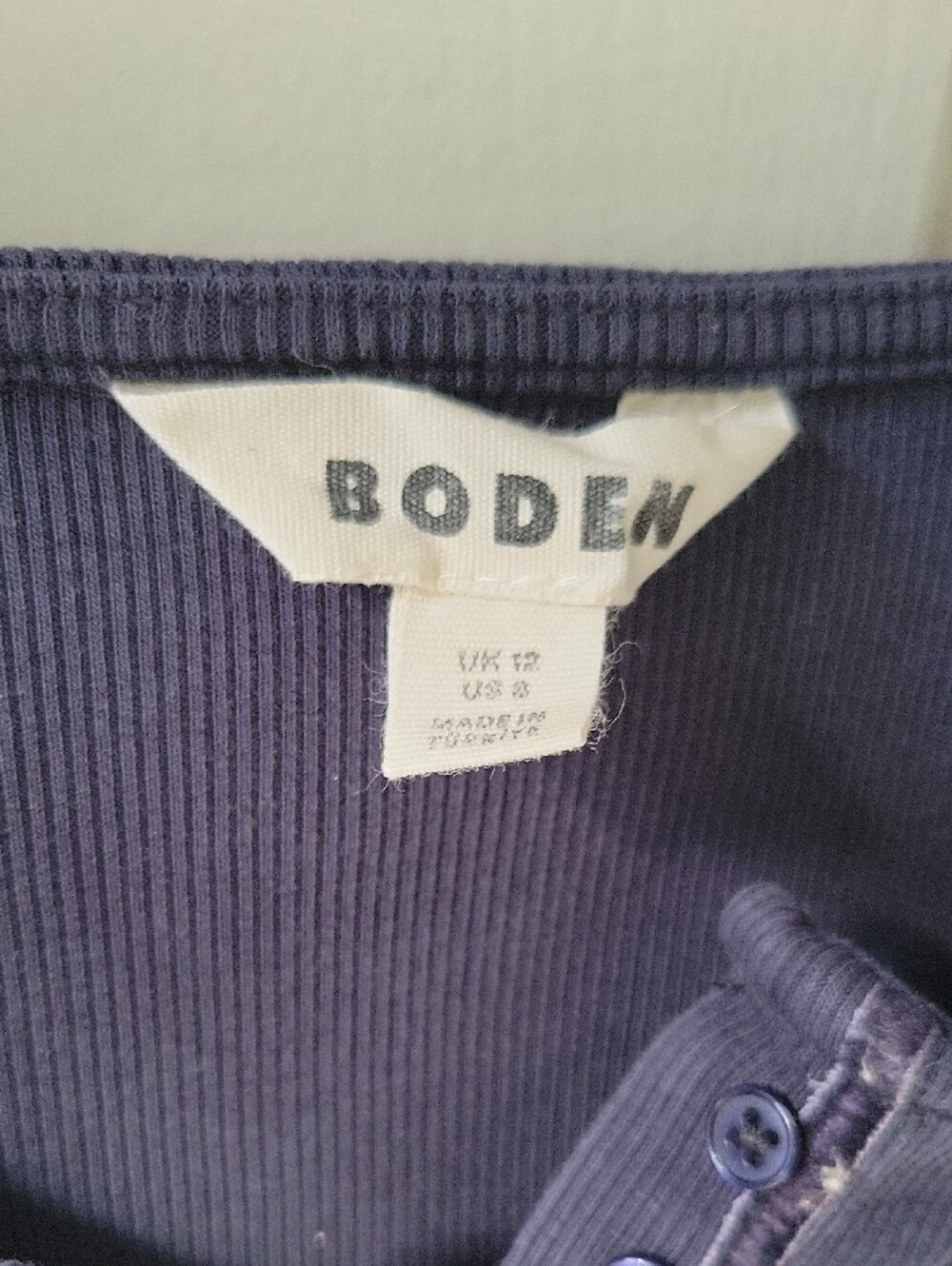 Boden Ribbed Henley - Picture 3 of 5
